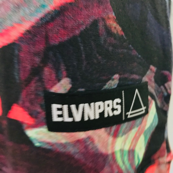 NWT ELEVEN PARIS x Les Artistes PHARELL WILLIAMS Art Print Short Sleeve TOP L - Picture 8 of 10